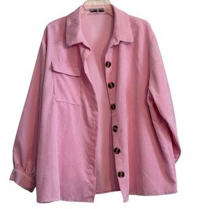 Nasty Gal Oversized Pink Jacket